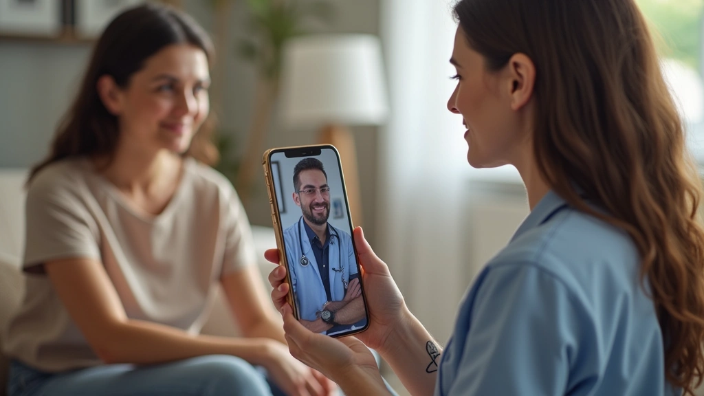 Person with mental health awareness tattoo receiving counseling support, therapist and patient in telehealth consultation roo