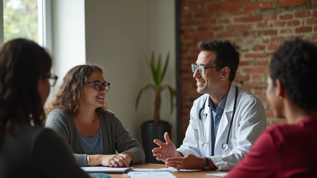 Community health worker conducting health education session with residents in inner city neighborhood center, group health di