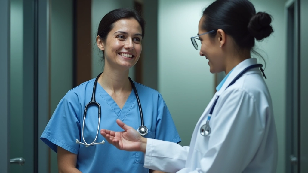 Emergency psychiatric crisis team member supporting distressed individual in safe clinical environment, compassionate healthc